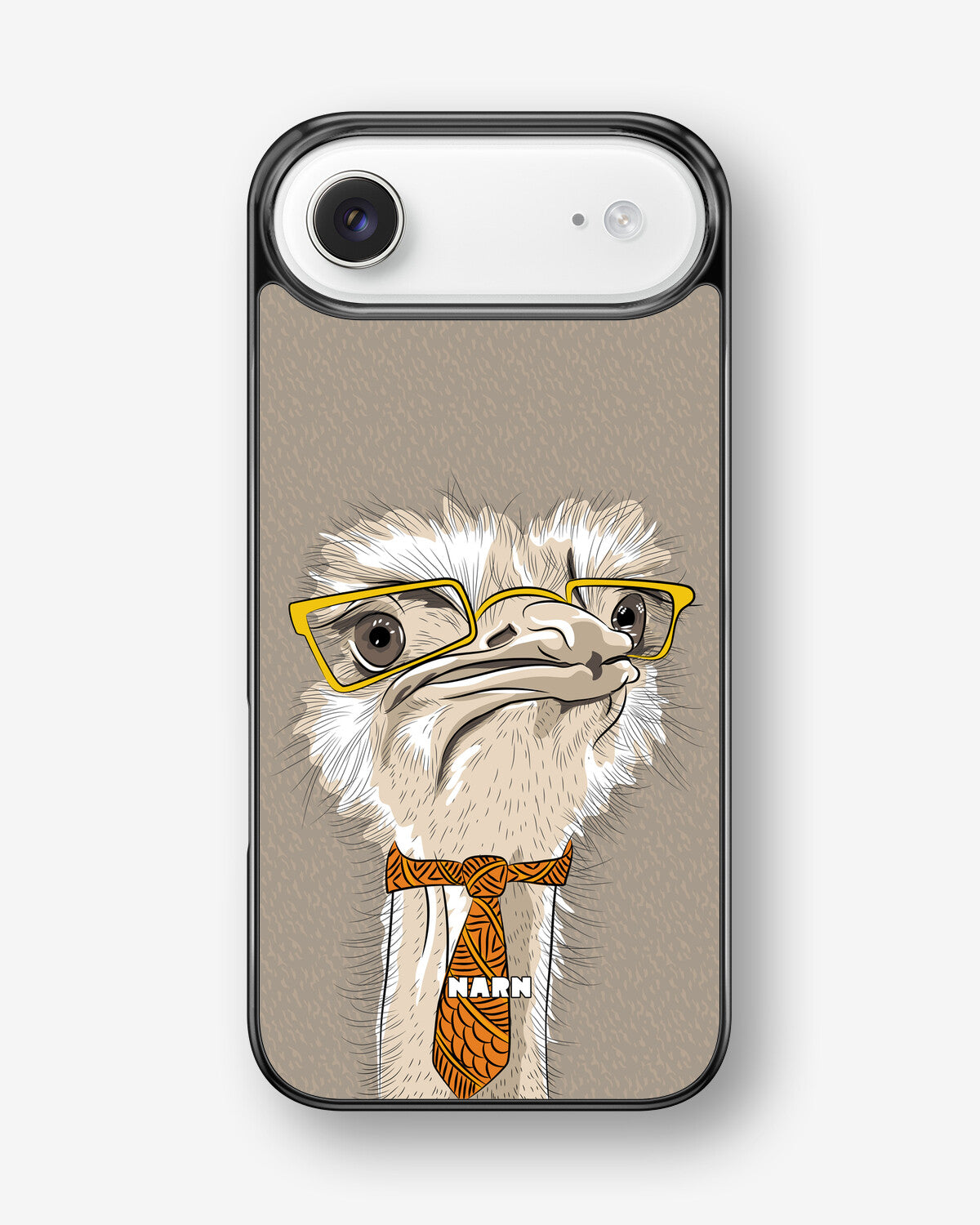 iPhone Air Hard Case – Hipster Ostrich - View 1