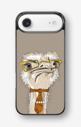 iPhone Air Hard Case – Hipster Ostrich - View 1