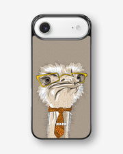 iPhone Air Hard Case – Hipster Ostrich - View 1