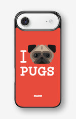 iPhone Air Hard Case – I Love Pugs - View 1