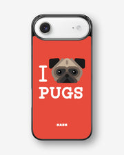 iPhone Air Hard Case – I Love Pugs - View 1