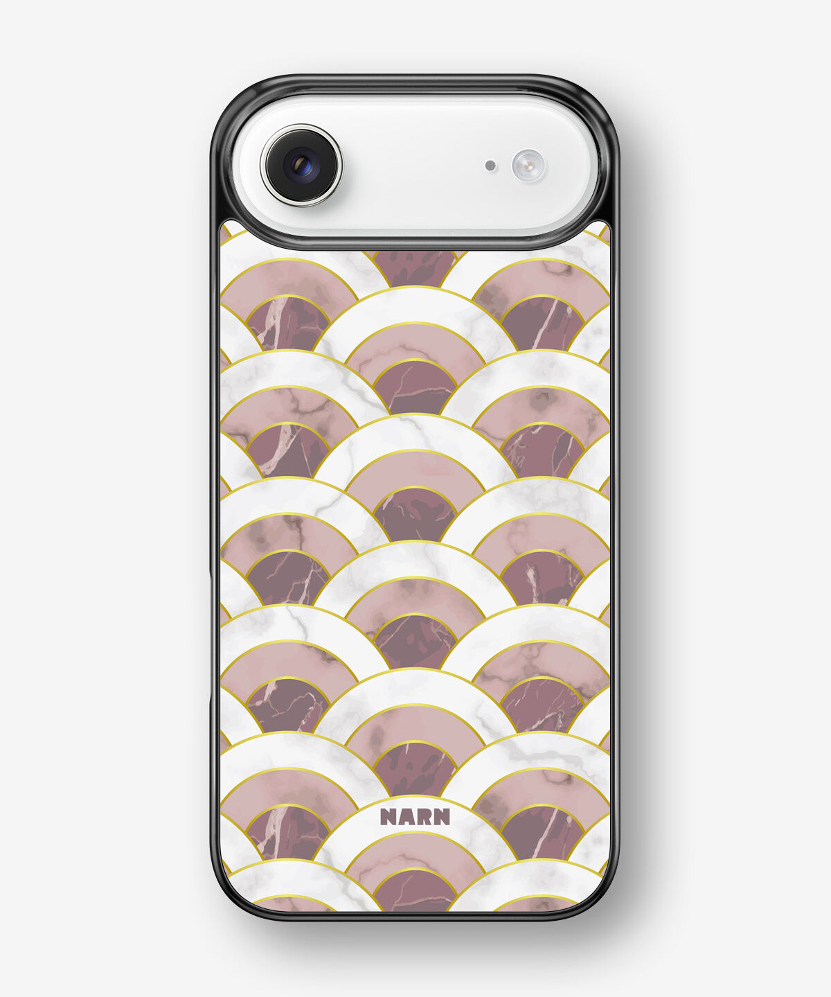 iPhone Air Hard Case – Pink Marble Waves - View 1