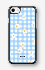 iPhone SE (2020/2022) Hard Case – Blue Daisies - View 1