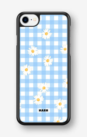 iPhone SE (2020/2022) Hard Case – Blue Daisies - View 1