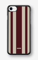 iPhone SE (2020/2022) Hard Case – Bordeaux Stripe - View 1