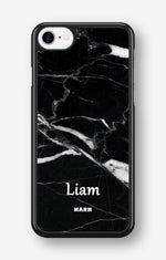 iPhone SE (2020/2022) Hard Case – Custom - Black Marble - View 1