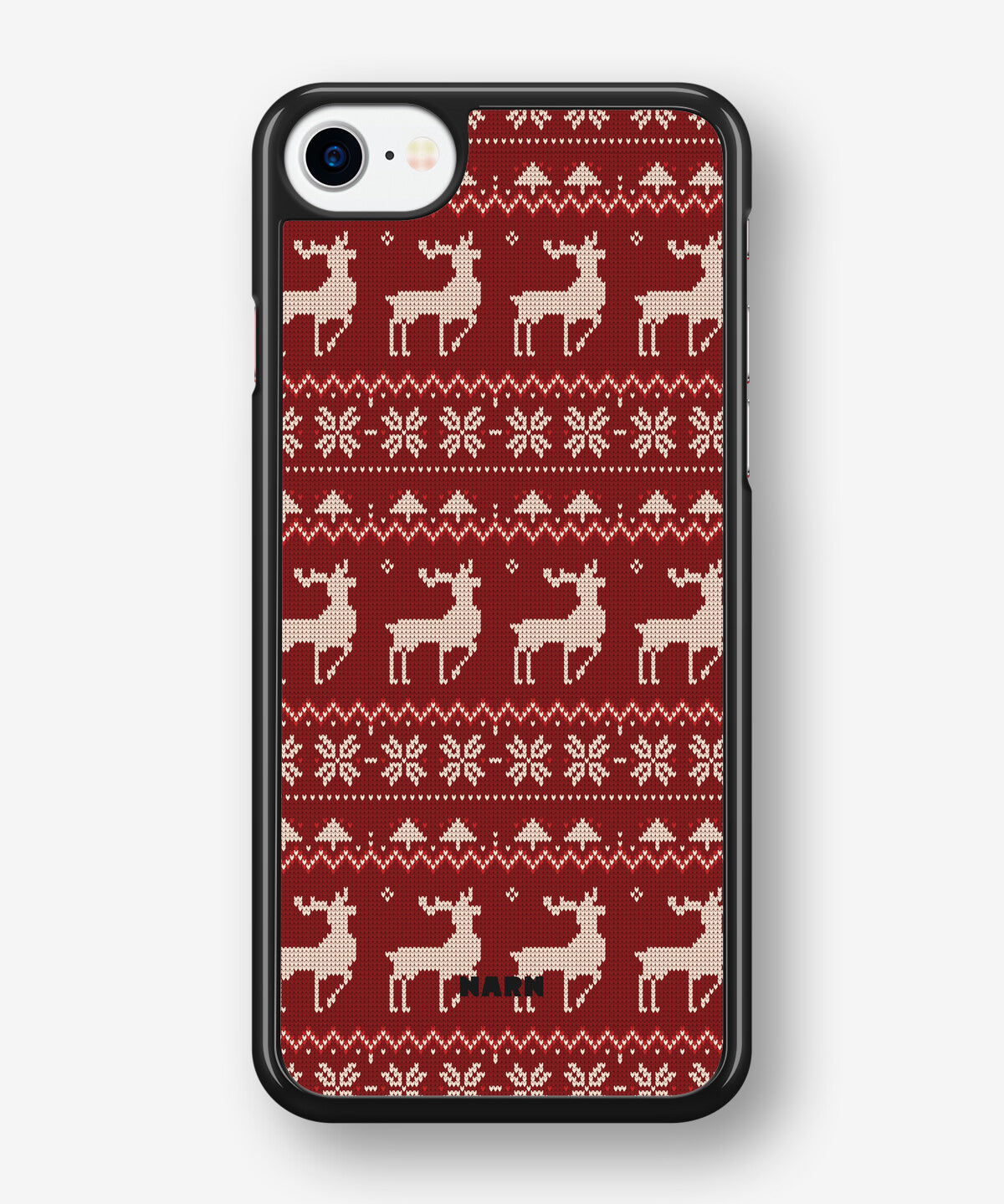 iPhone SE (2020/2022) Hard Case – Reindeer Knit - View 1