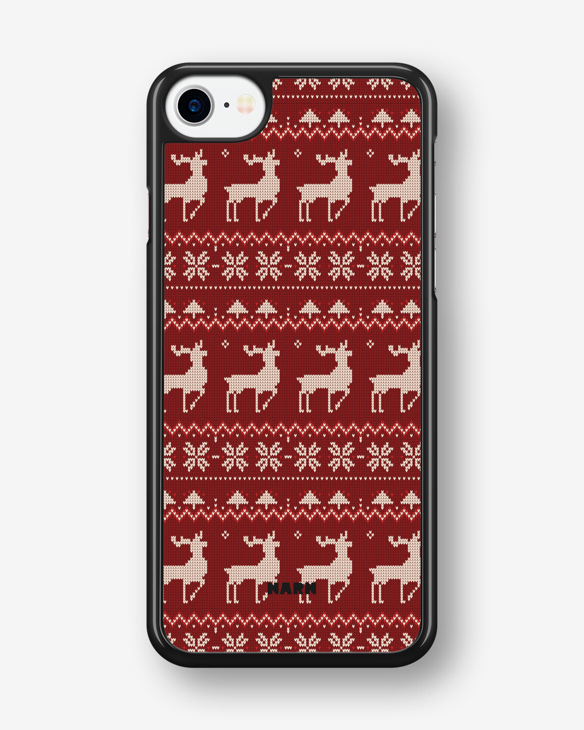 iPhone SE (2020/2022) Hard Case – Reindeer Knit - View 1