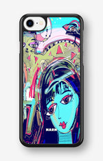 iPhone SE (2020/2022) Hard Case – Abstract Cat - View 1