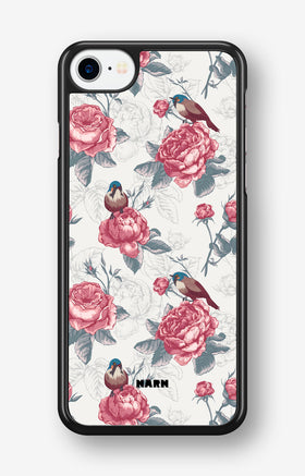 iPhone SE (2020/2022) Hard Case – Birds Among Roses - View 1