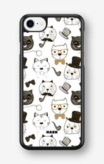 iPhone SE (2020/2022) Hard Case – Cartoon Cats - View 1