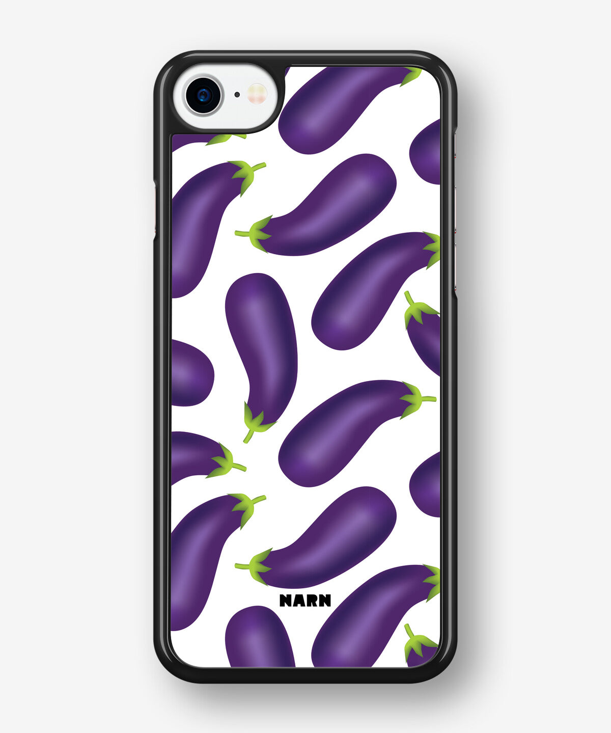 iPhone SE (2020/2022) Hard Case – Eggplant Pattern - View 1