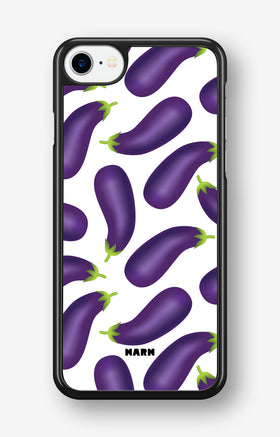 iPhone SE (2020/2022) Hard Case – Eggplant Pattern - View 1