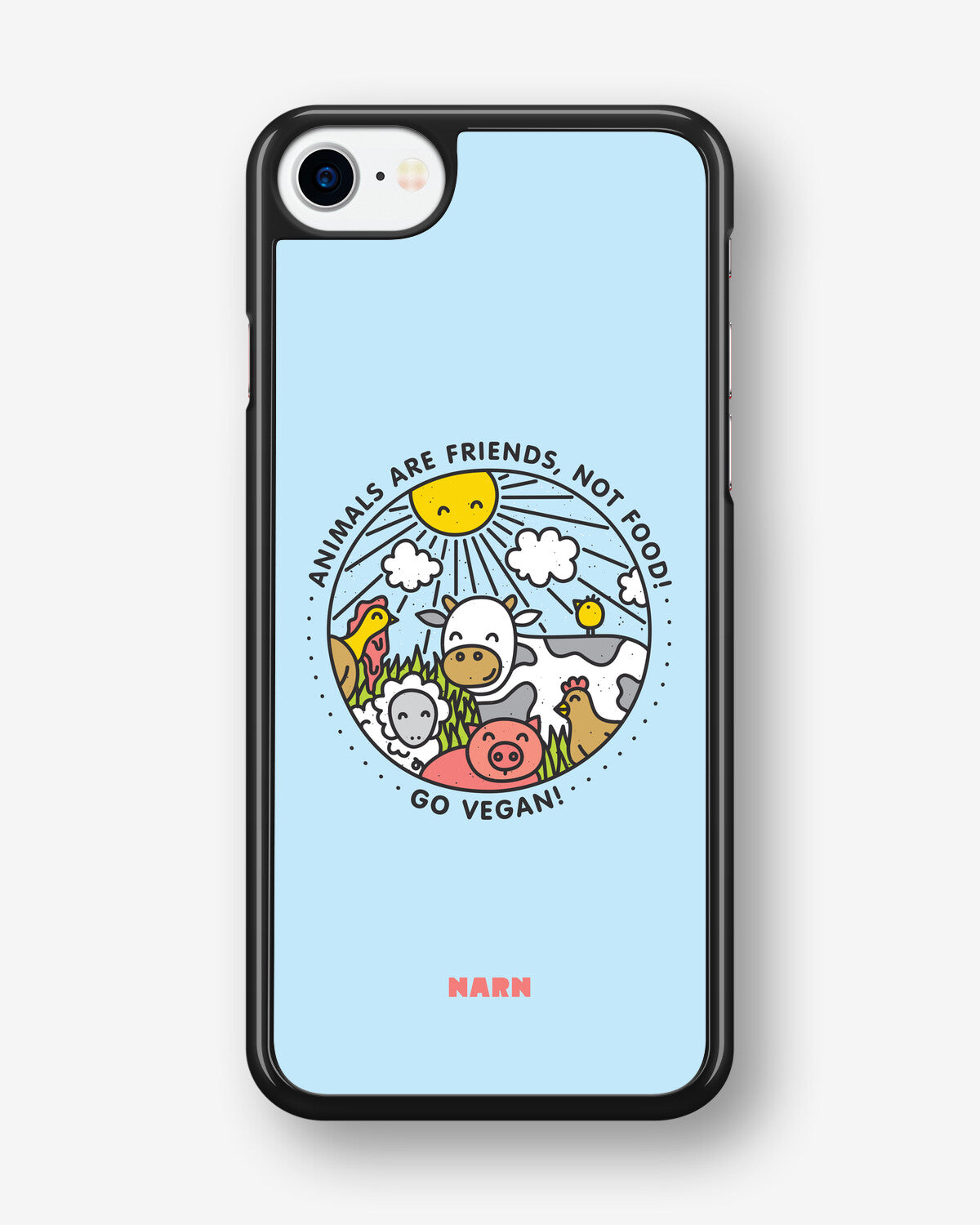 iPhone SE (2020/2022) Hard Case – Friends, Not Food - View 1