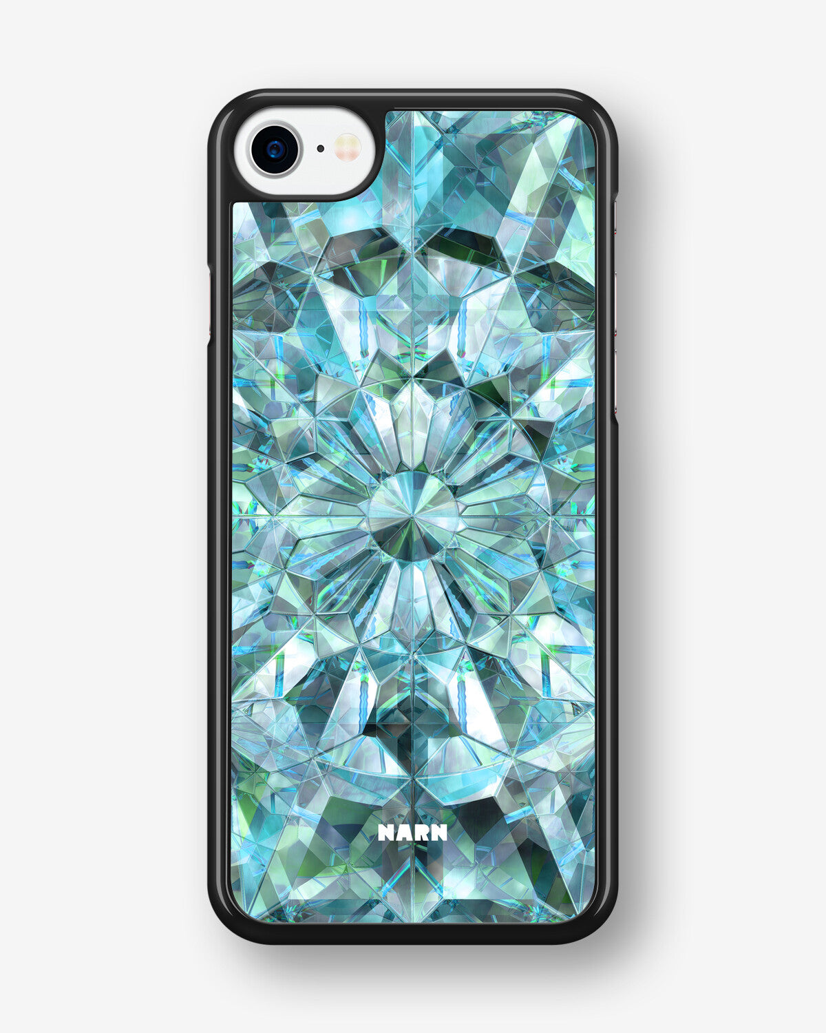 iPhone SE (2020/2022) Hard Case – Green Crystals - View 1