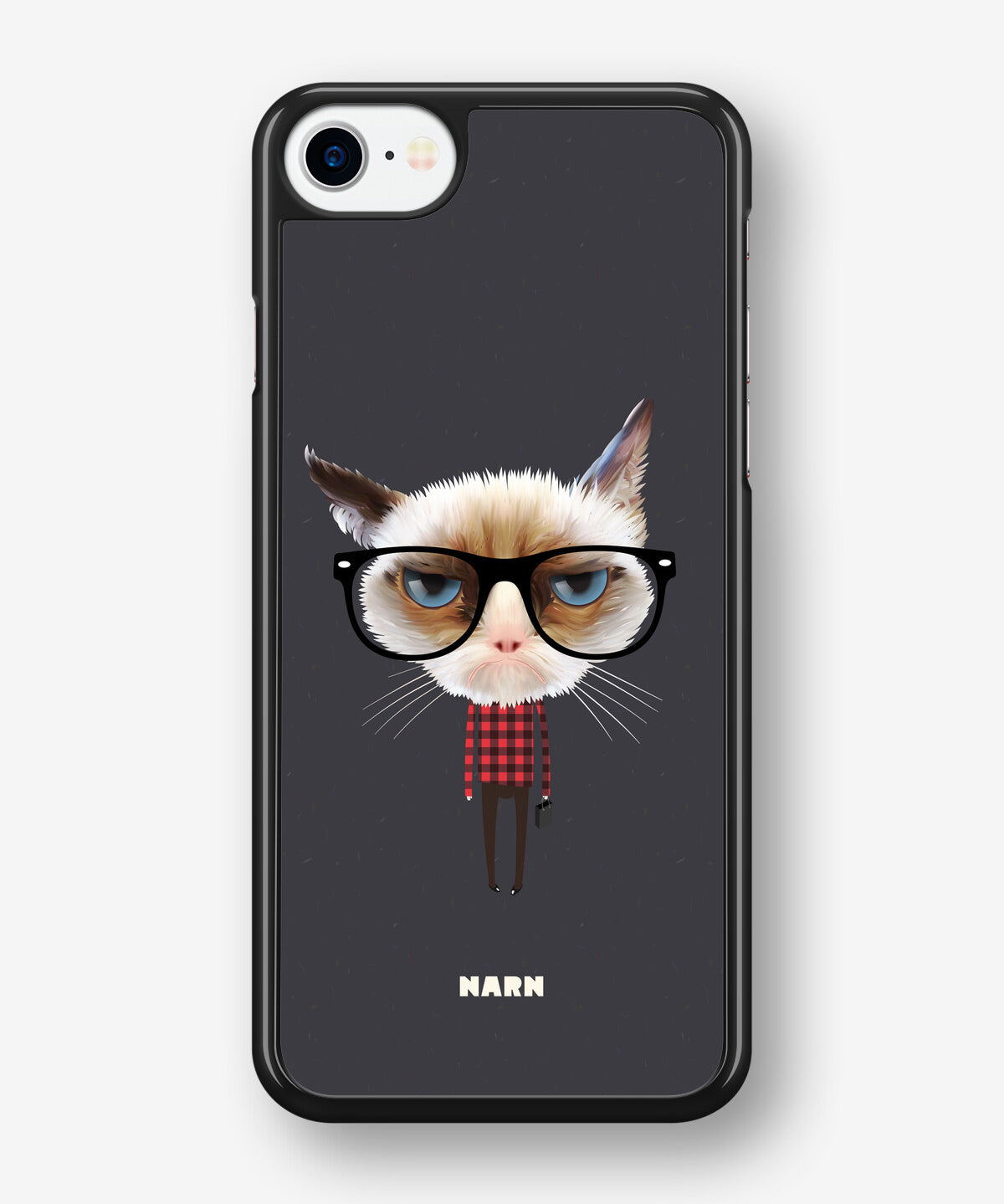 iPhone SE (2020/2022) Hard Case – Hipster Cat - View 1