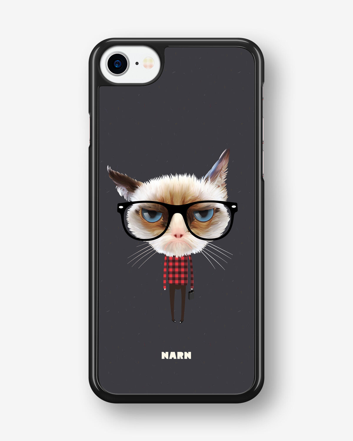 iPhone SE (2020/2022) Hard Case – Hipster Cat - View 1