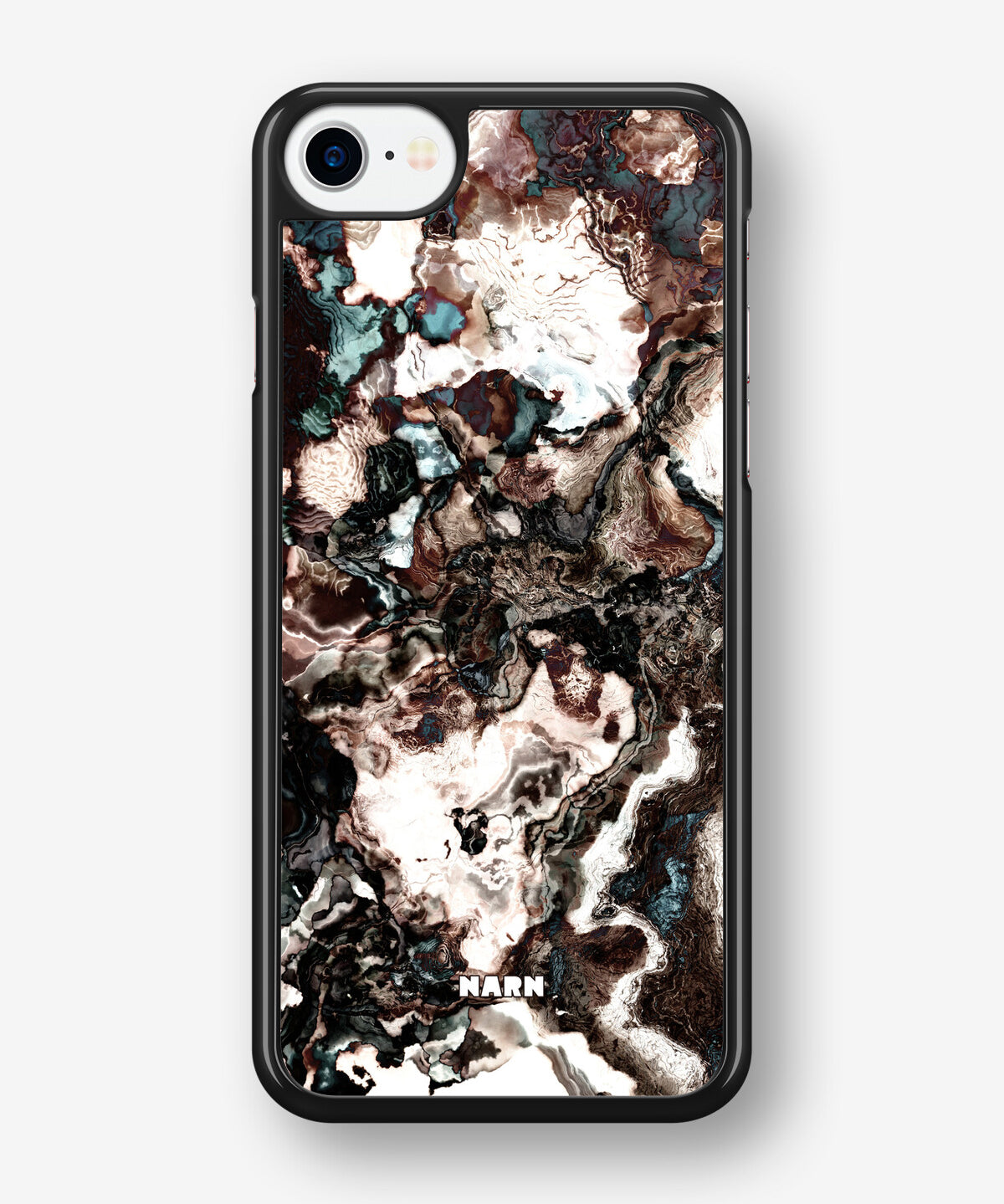iPhone SE (2020/2022) Hard Case – Marble Brown - View 1