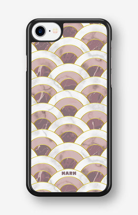 iPhone SE (2020/2022) Hard Case – Pink Marble Waves - View 1
