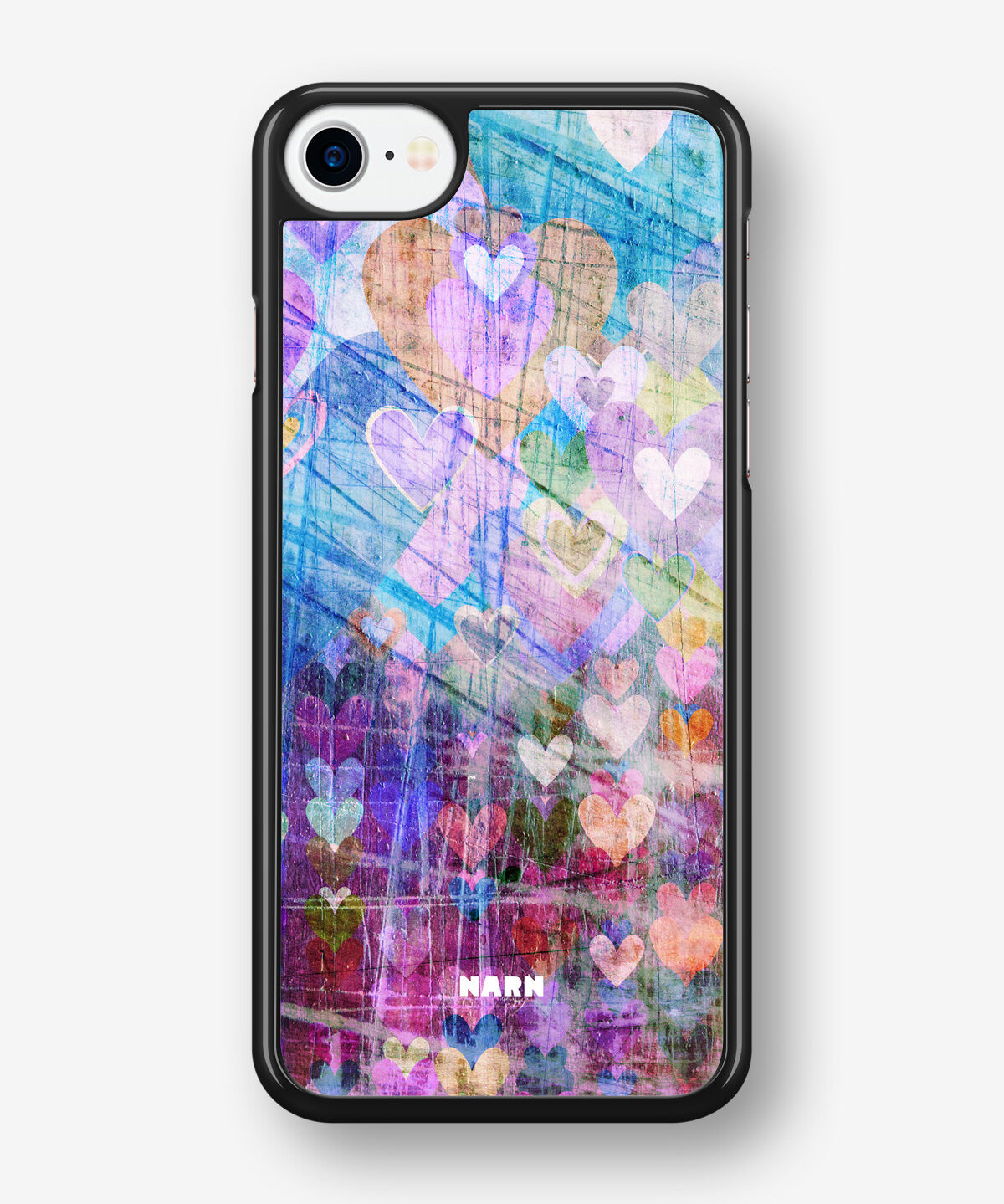 iPhone SE (2020/2022) Hard Case – Purple Hearts - View 1