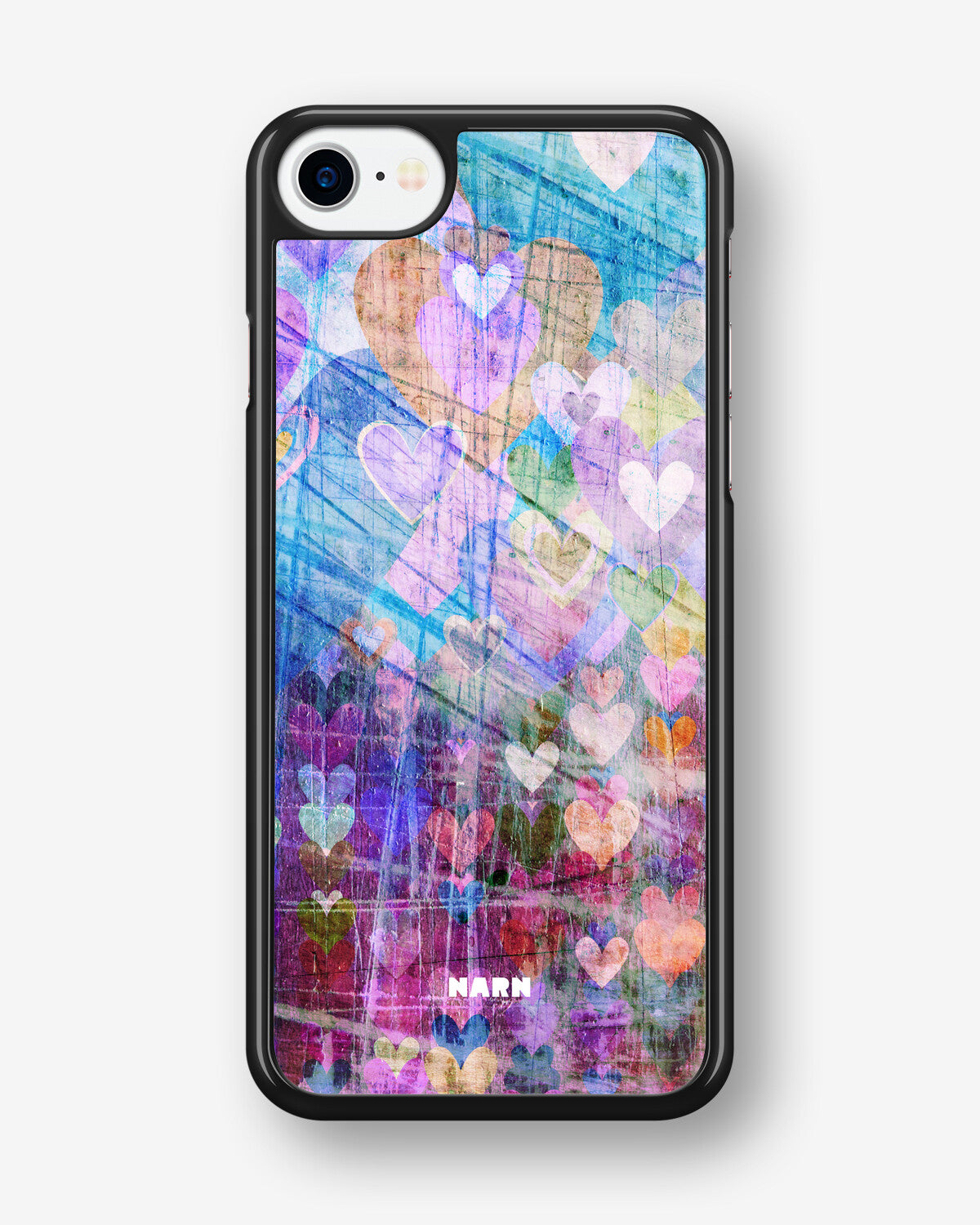 iPhone SE (2020/2022) Hard Case – Purple Hearts - View 1