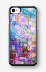 iPhone SE (2020/2022) Hard Case – Purple Hearts - View 1