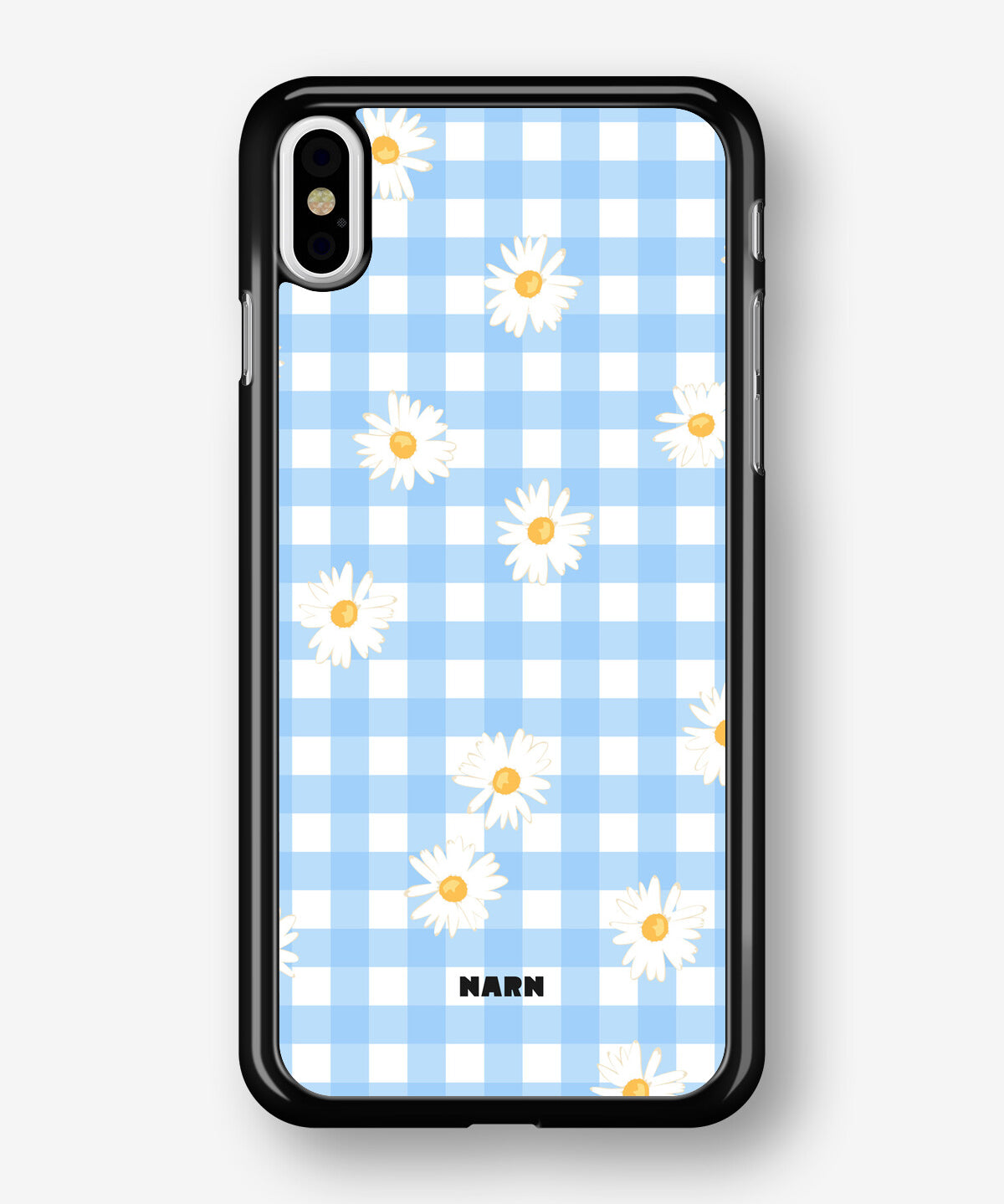 iPhone X/Xs Hard Case – Blue Daisies - View 1