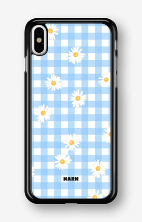 iPhone X/Xs Hard Case – Blue Daisies - View 1