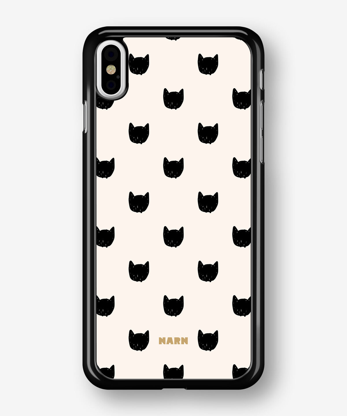 iPhone X/Xs Hard Case – Kitty Dots - View 1