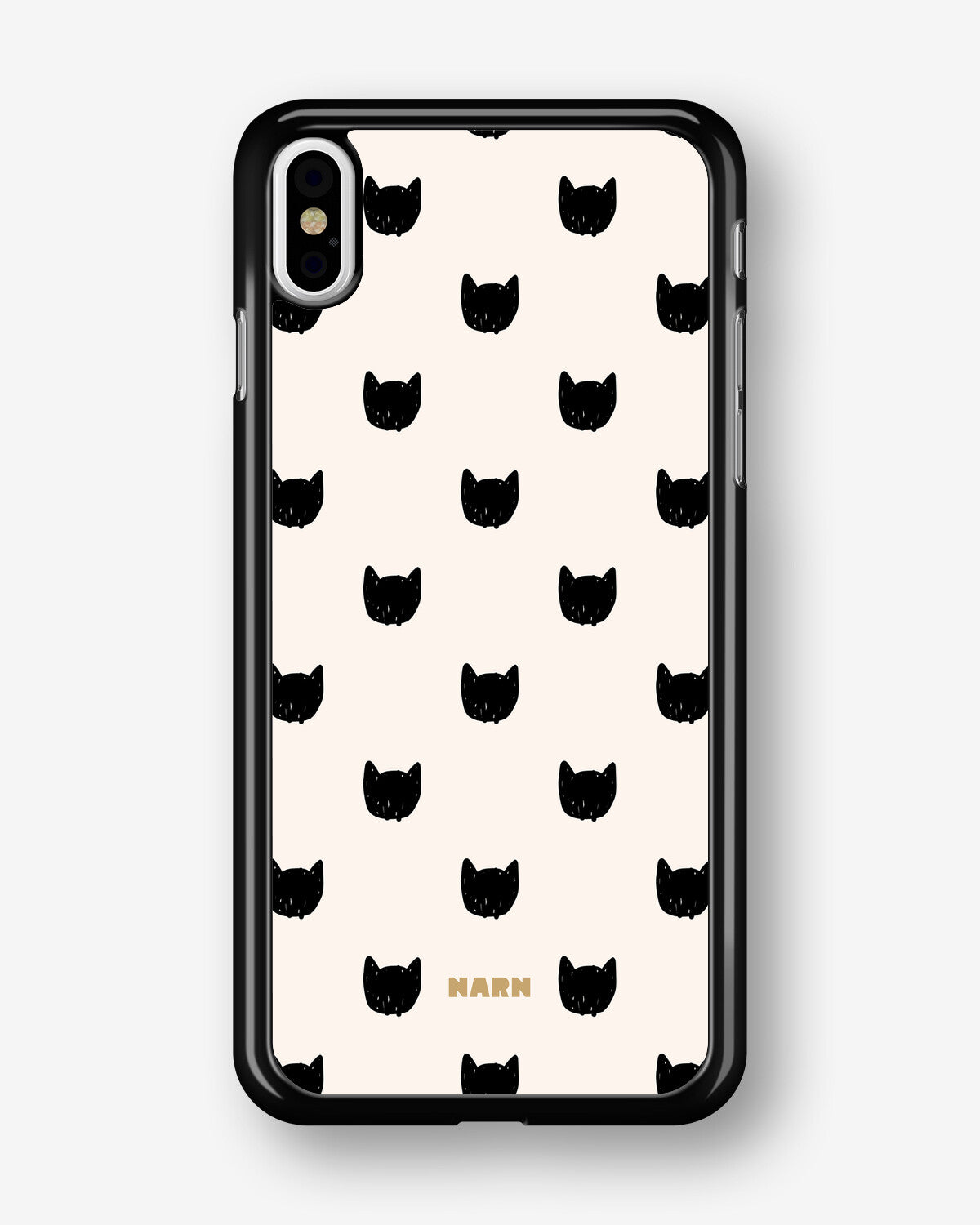iPhone X/Xs Hard Case – Kitty Dots - View 1