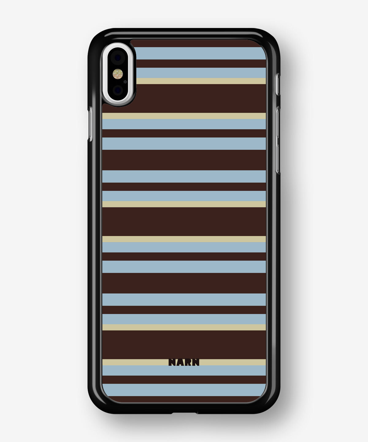 iPhone X/Xs Hard Case – Latte Lines - View 1