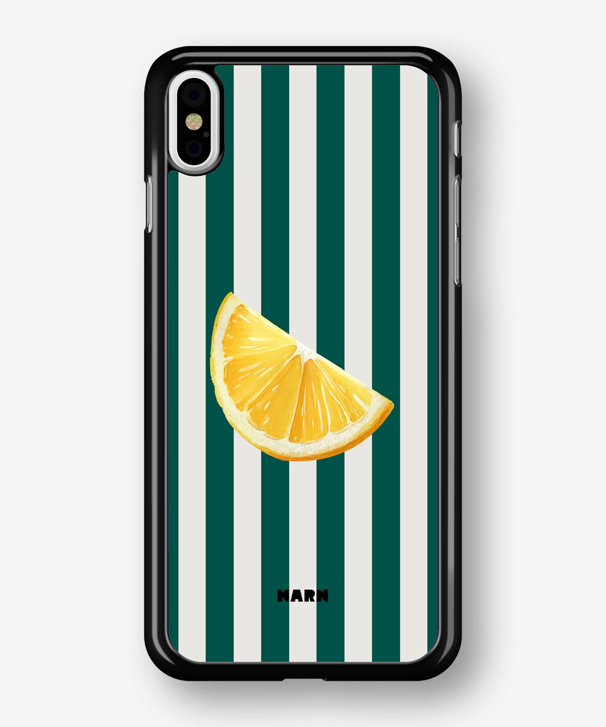 iPhone X/Xs Hard Case – Lemon Stripes - View 1