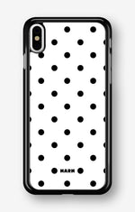 iPhone X/Xs Hard Case – Mono Dots - View 1