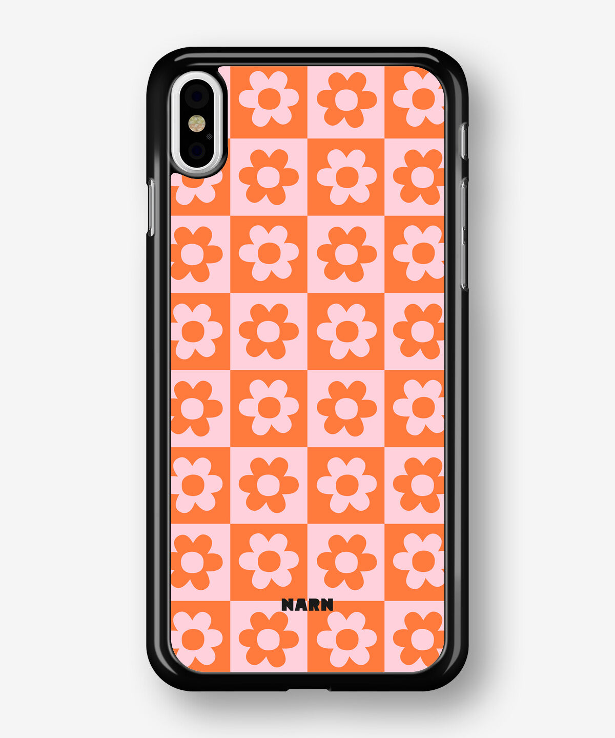 iPhone X/Xs Hard Case – Peach Petals - View 1