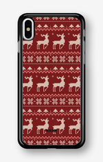iPhone X/Xs Hard Case – Reindeer Knit - View 1