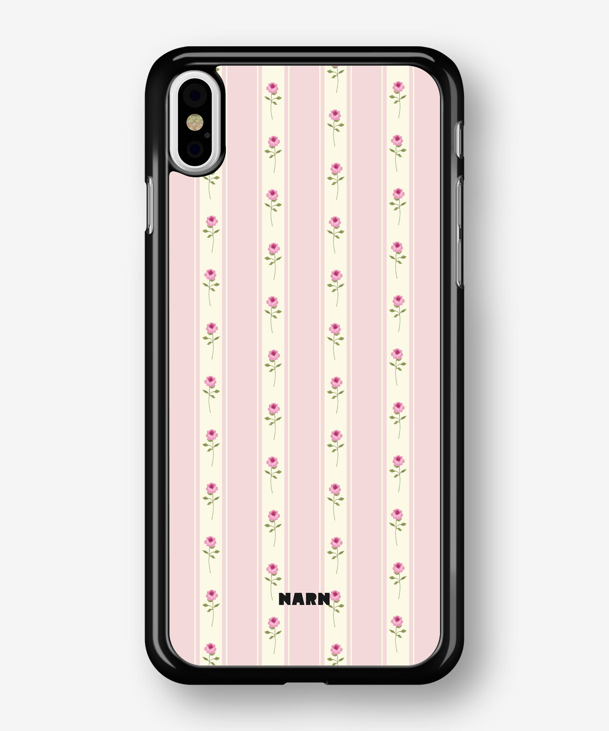 iPhone X/Xs Hard Case – Rose Lines - View 1
