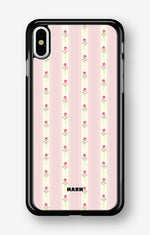 iPhone X/Xs Hard Case – Rose Lines - View 1