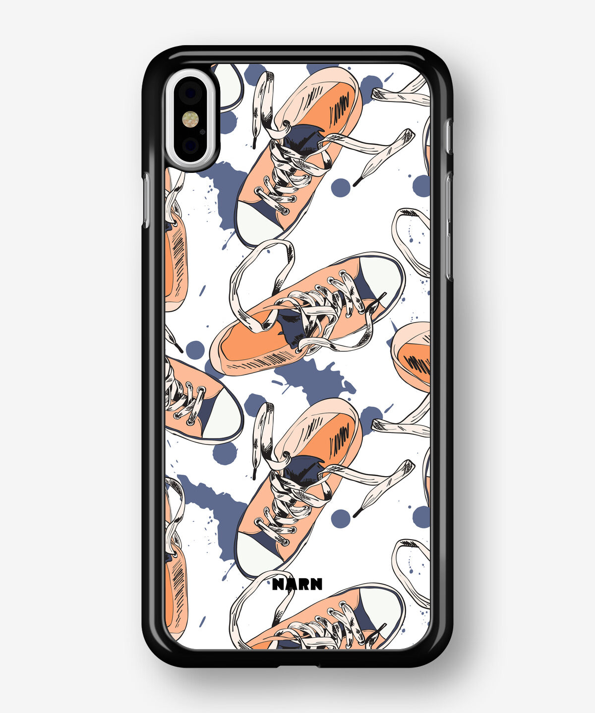 iPhone X/Xs Hard Case – Apricot Sneakers - View 1