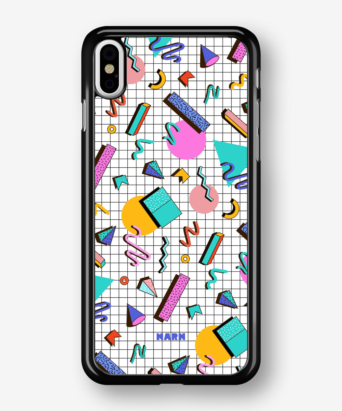 iPhone X/Xs Hard Case – 80s Memphis - View 1