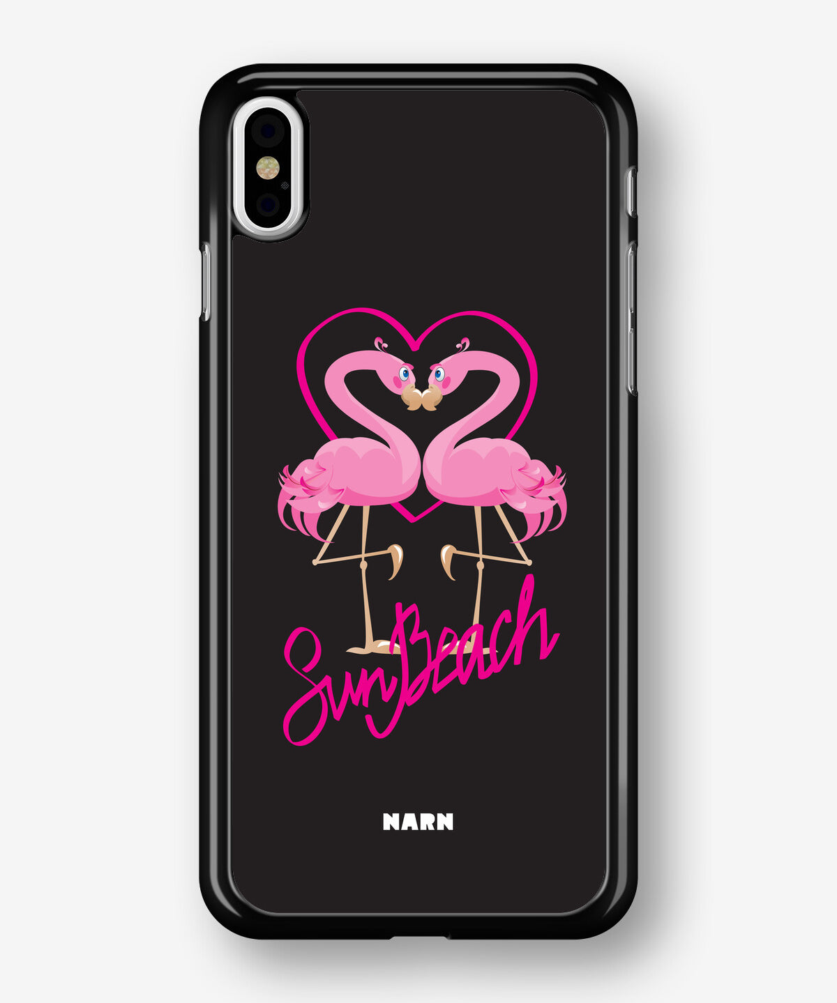 iPhone X/Xs Hard Case – Beach Flamingo - View 1