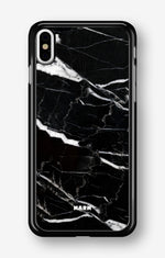 iPhone X/Xs Hard Case – Black Marble - View 1