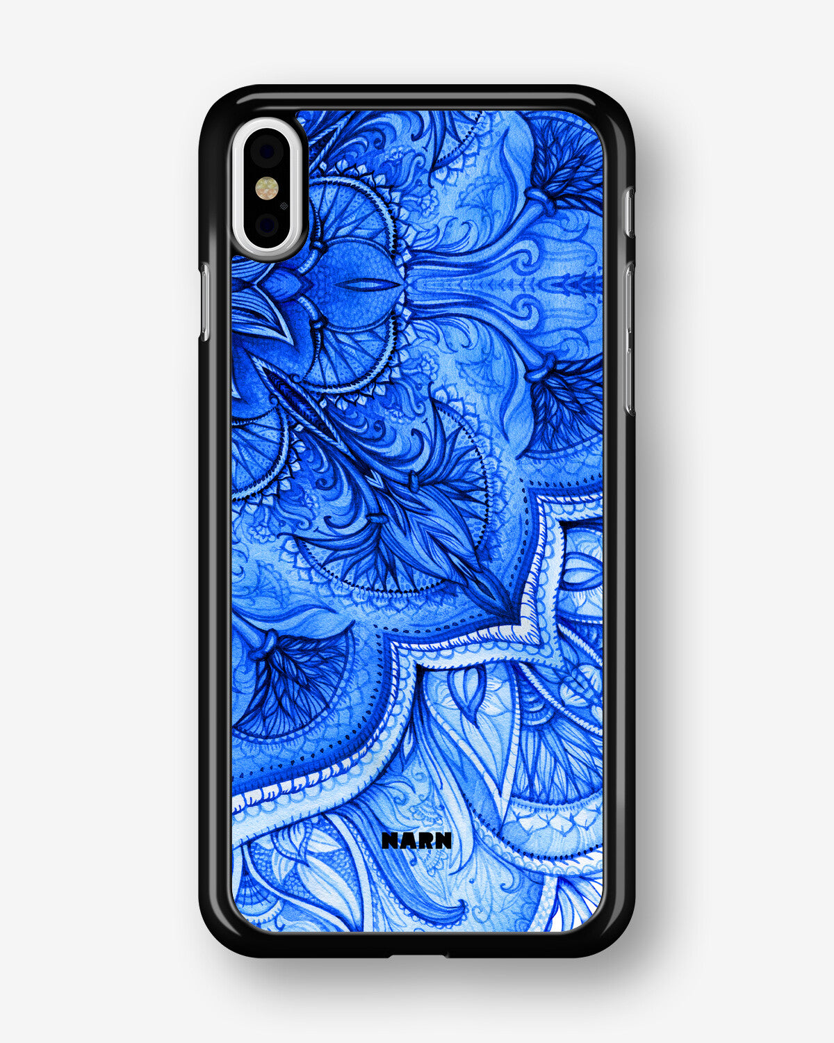 iPhone X/Xs Hard Case – Blue Vintage - View 1