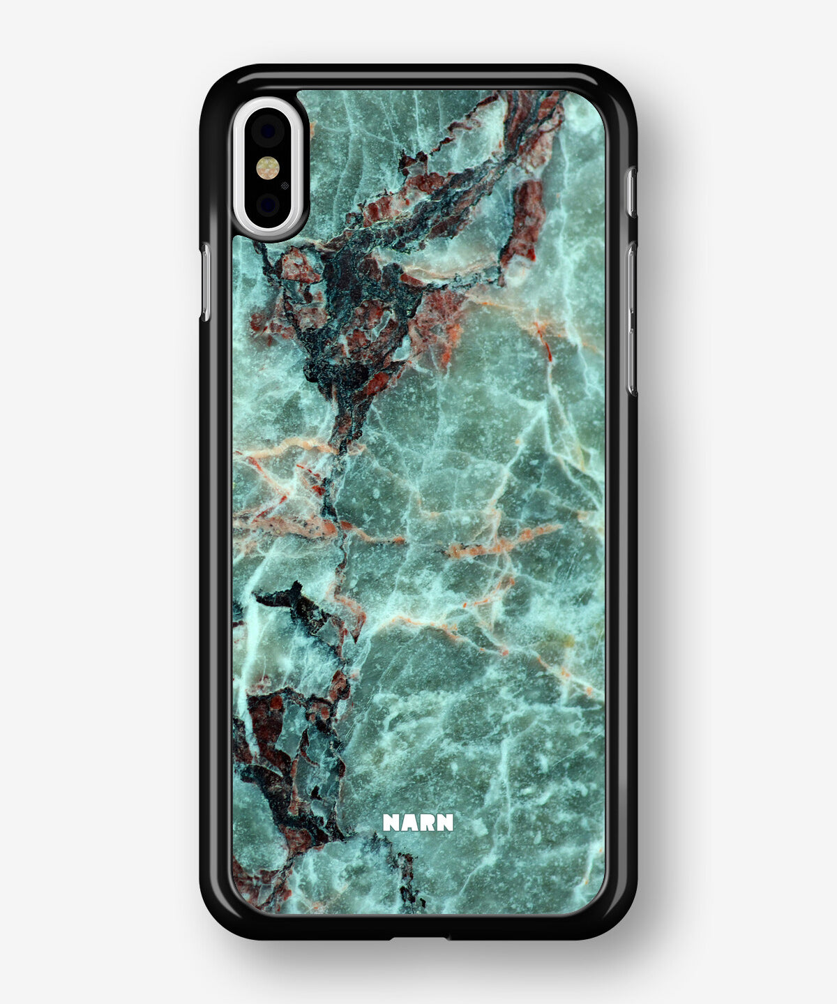 iPhone X/Xs Hard Case – Green Marble - View 1