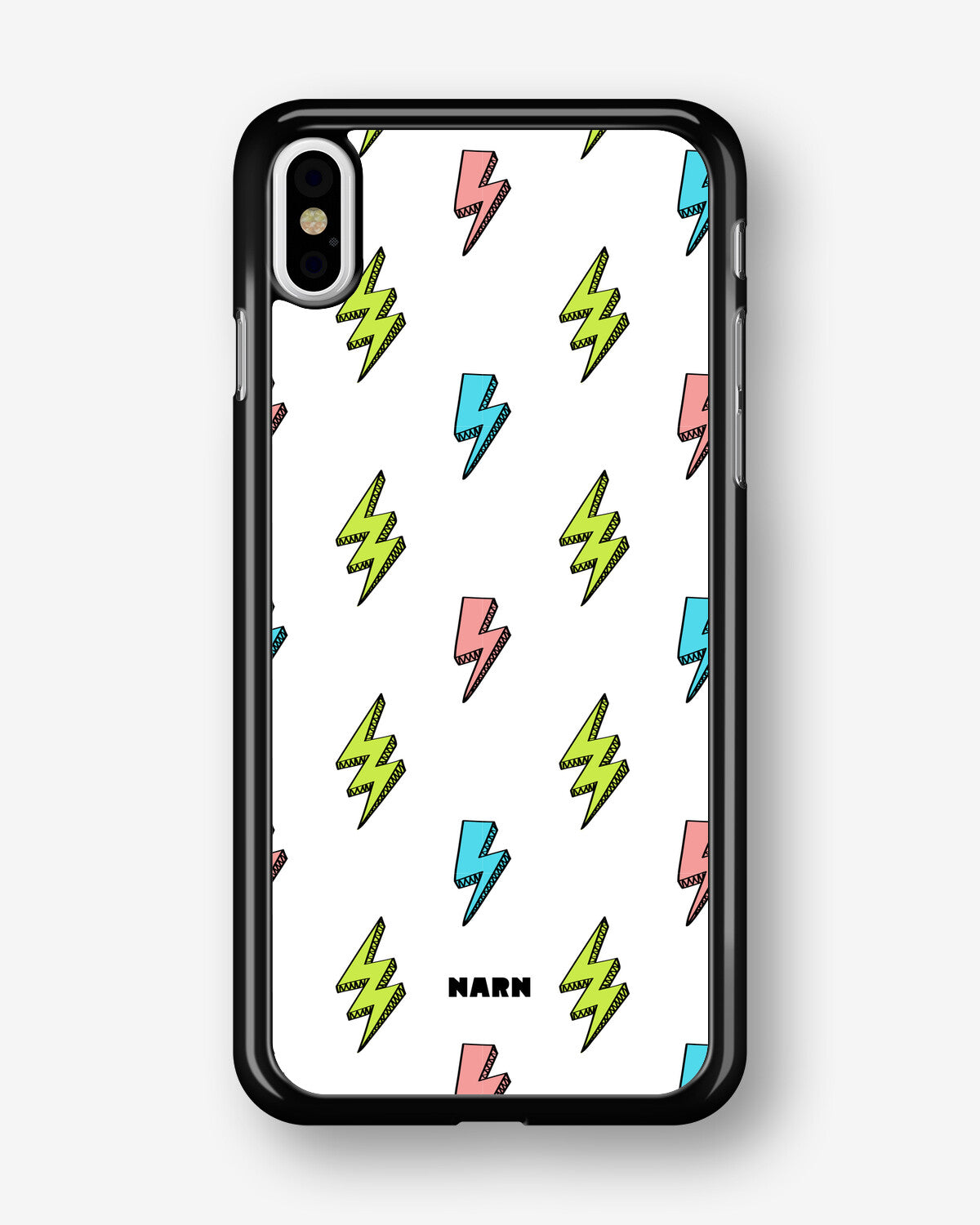 iPhone X/Xs Hard Case – Lightning Bolts - View 1