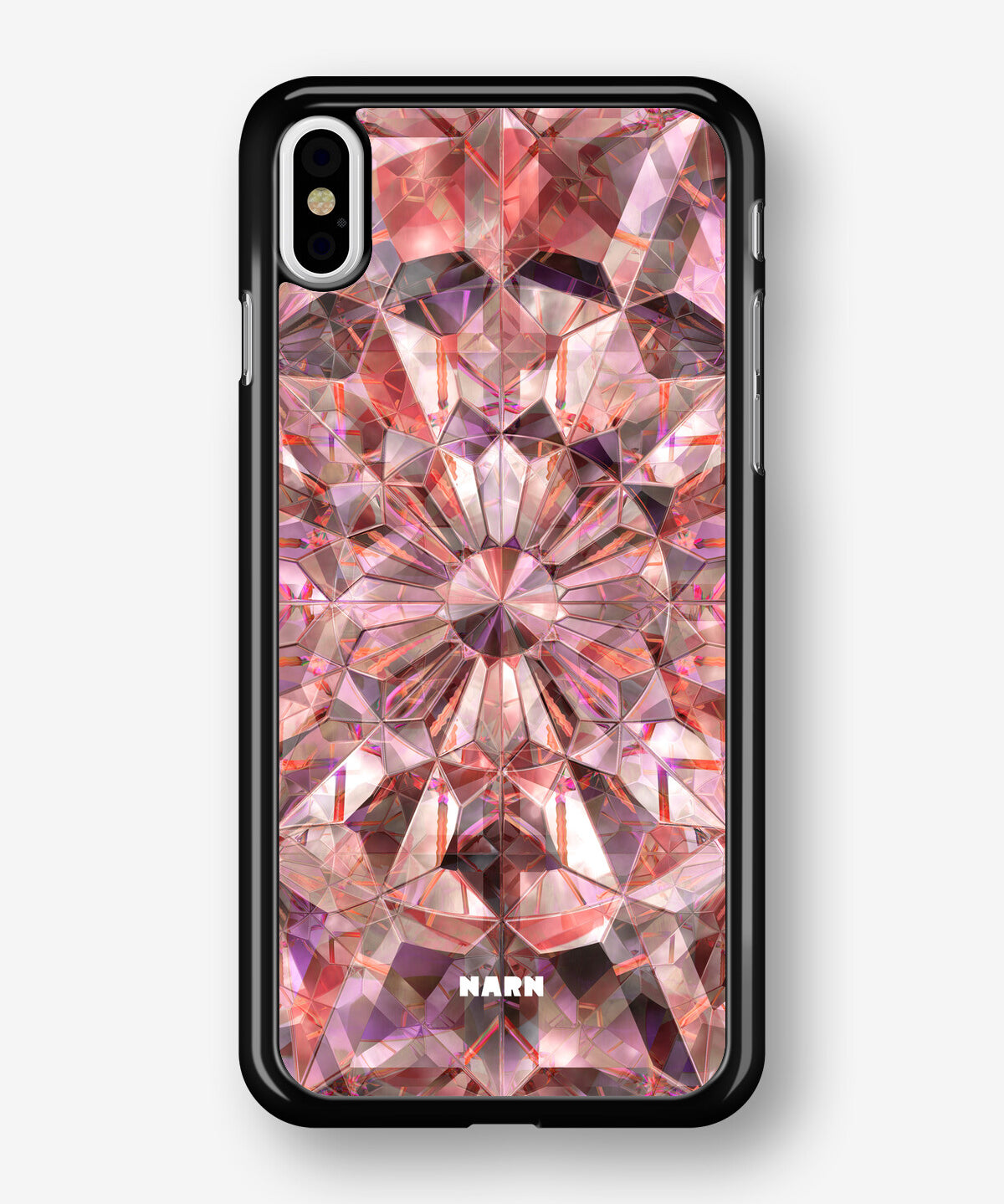 iPhone X/Xs Hard Case – Pink Crystals - View 1