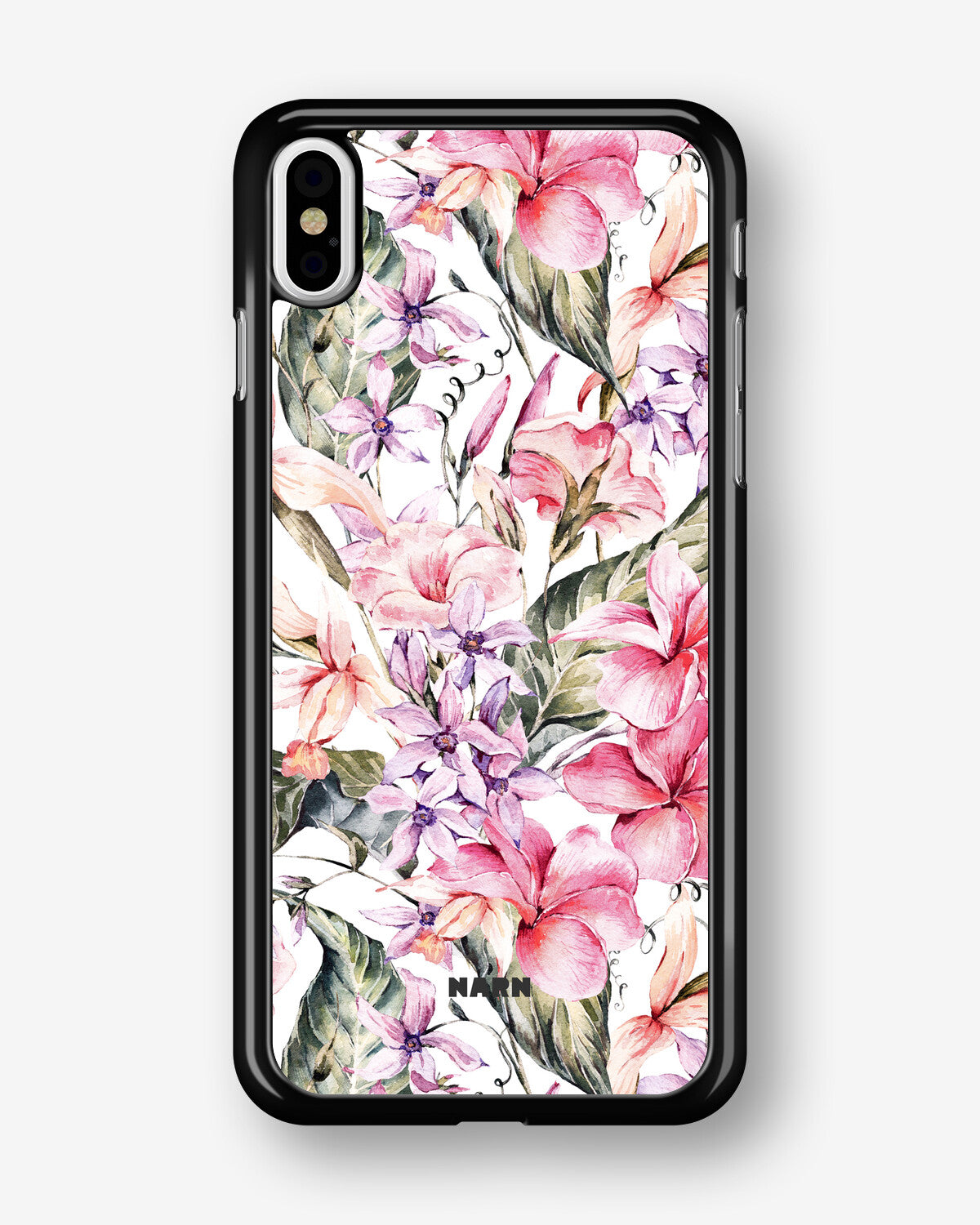 iPhone X/Xs Hard Case – Watercolor Flowers - View 1