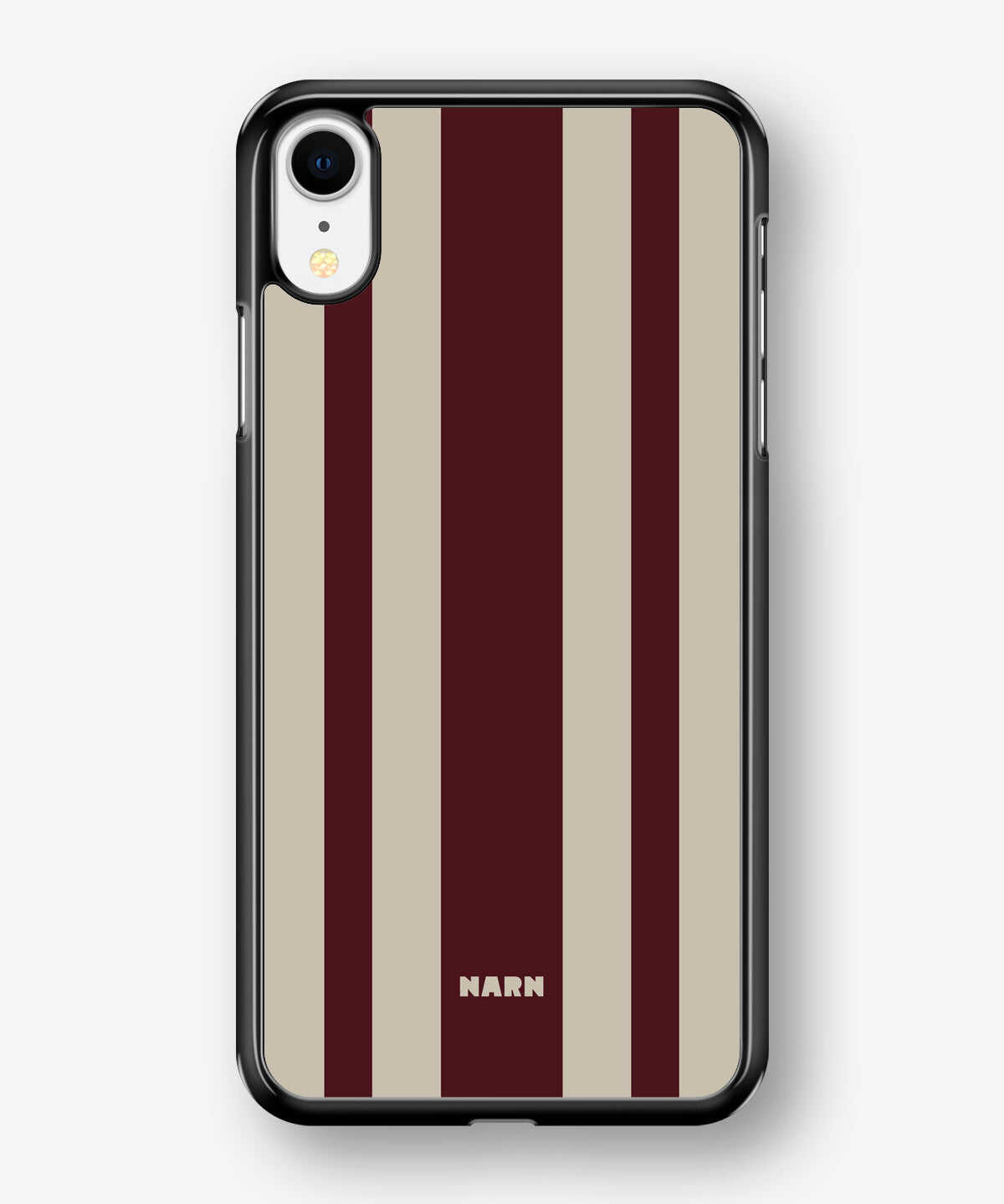 iPhone XR Hard Case – Bordeaux Stripe - View 1