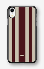 iPhone XR Hard Case – Bordeaux Stripe - View 1
