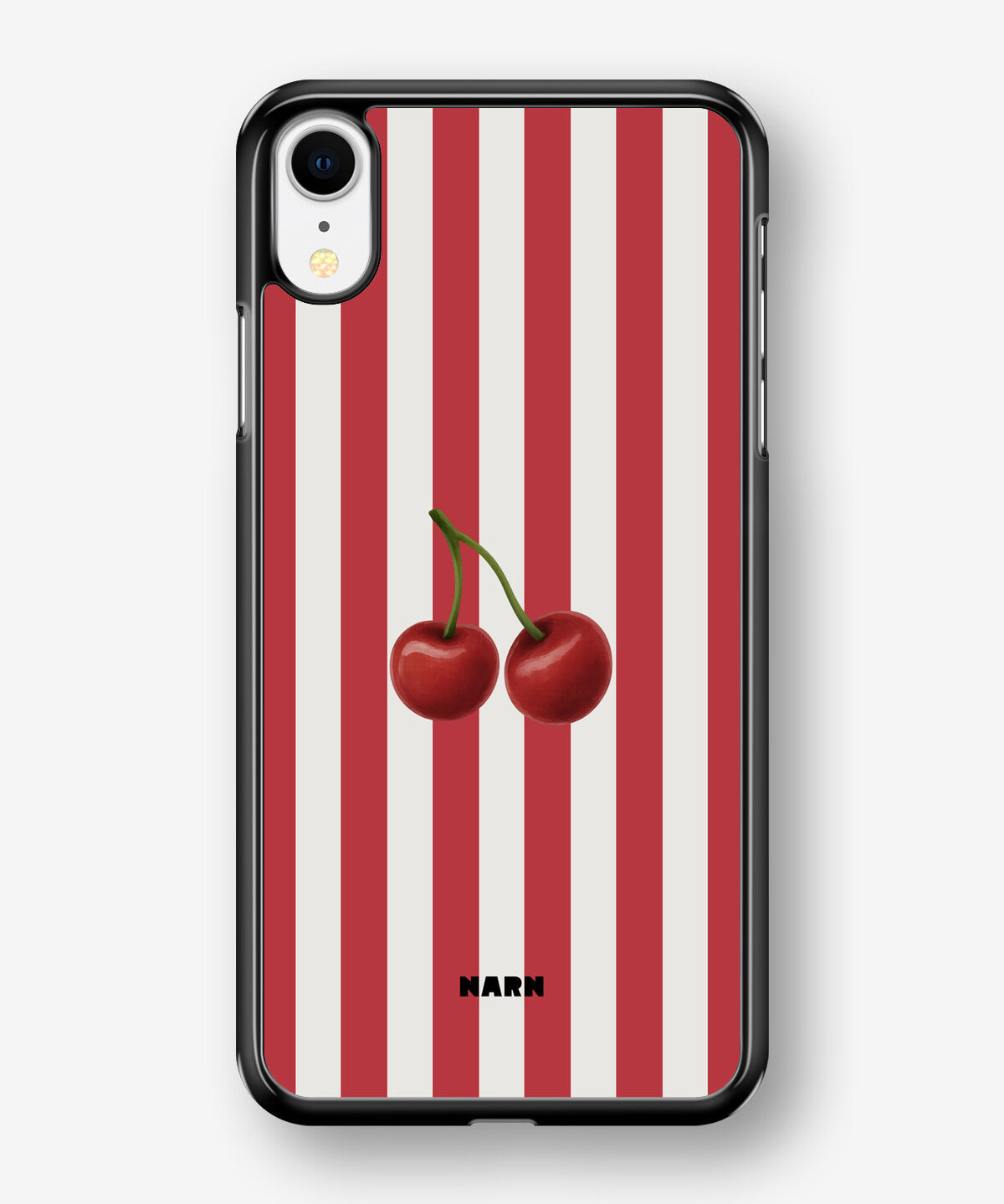 iPhone XR Hard Case – Cherry Stripes - View 1