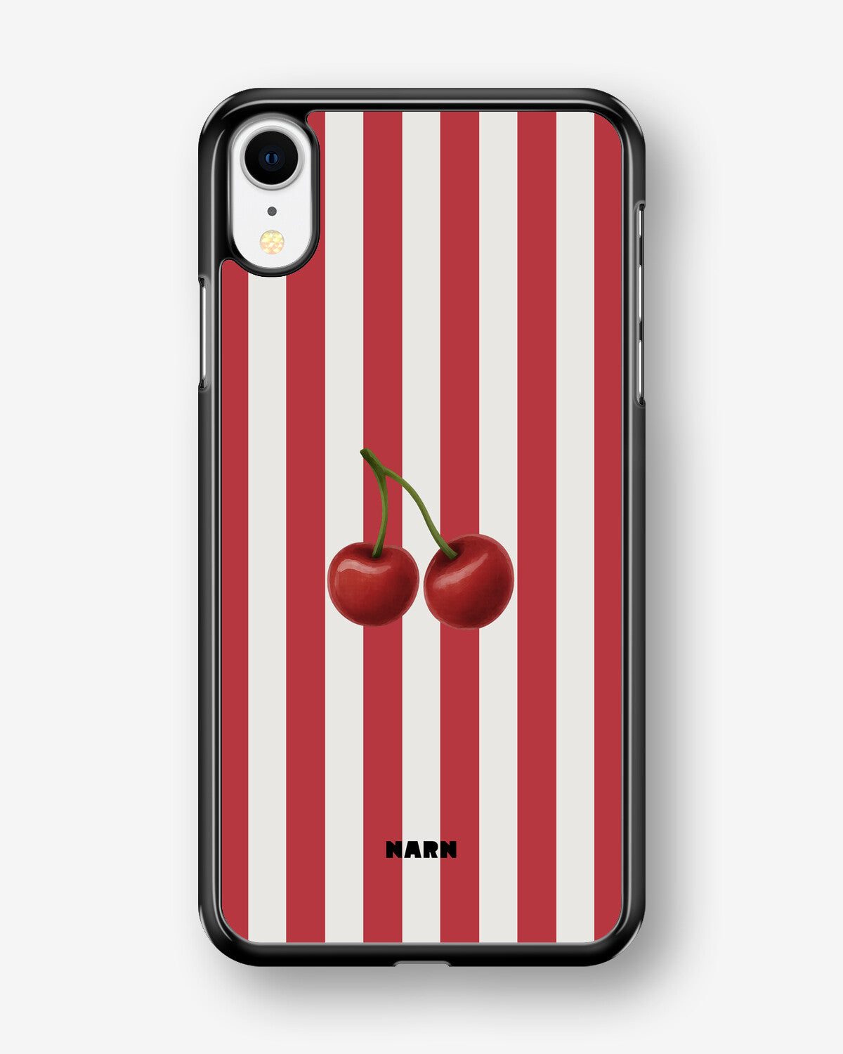 iPhone XR Hard Case – Cherry Stripes - View 1
